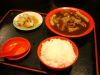 豚の角煮のスープの定食セット
